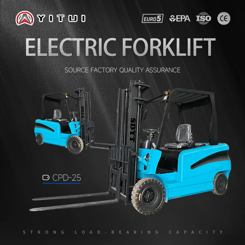 Compact Electric Forklift For Indoor Operation, Customized Lifting Height Mini Warehouse Forklift With Stable Safe Driving
