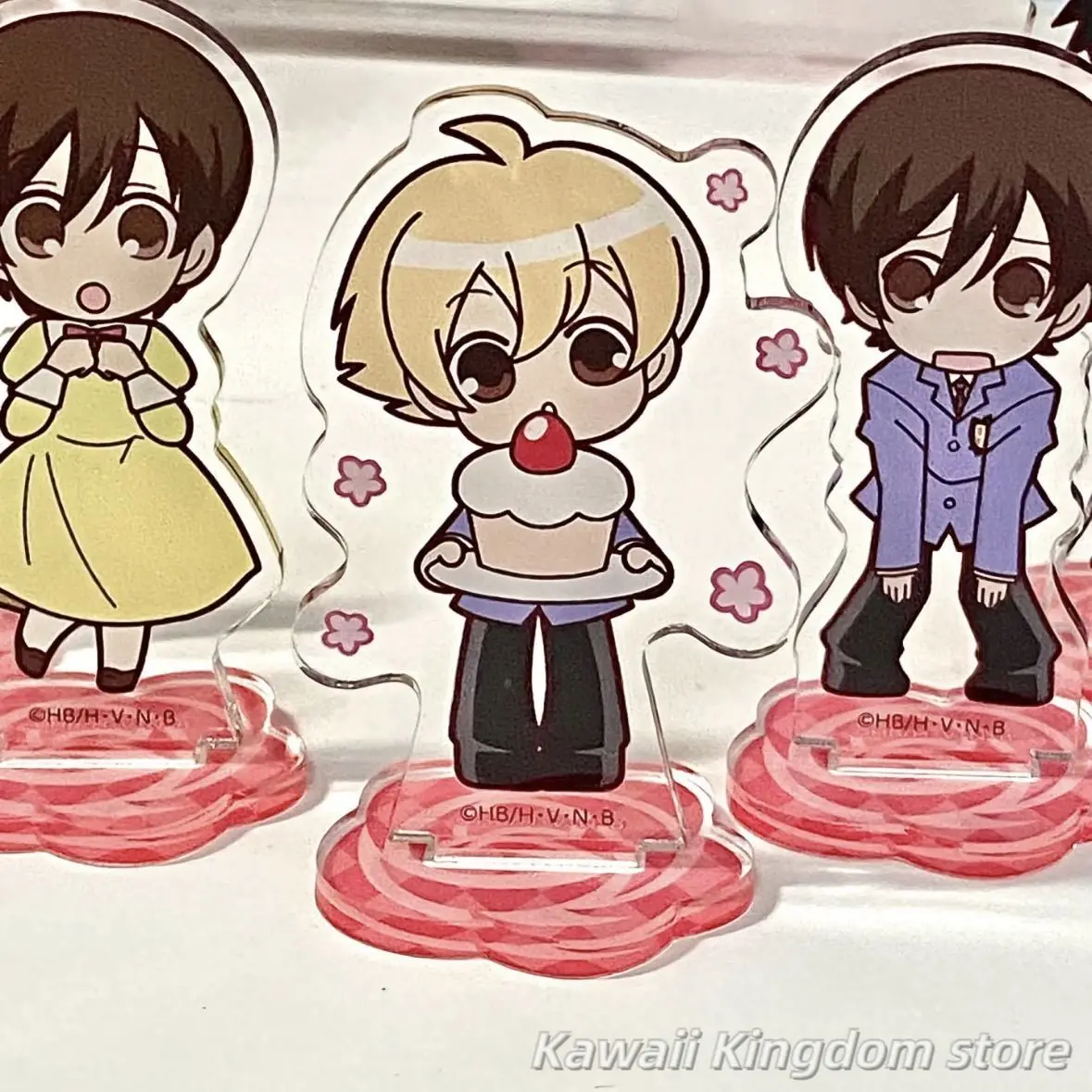 Ouran-figura de Anime del Club de presentador de escuela secundaria, soporte acrílico, modelo de placa, decoración de escritorio, letrero de pie, regalo para seguidores