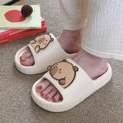 Home Slipper Women kapibara Cute Cloud Sandals Summer Flip Flops Beach Slides House Casual Room Shoes Kawai Flat Female Eva Men