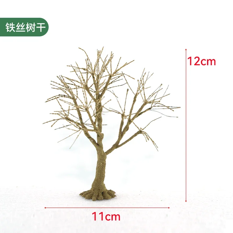 Proportion of trunk of hand-held platform with base for pasting scene with miniature simulated iron wire plant sand table model