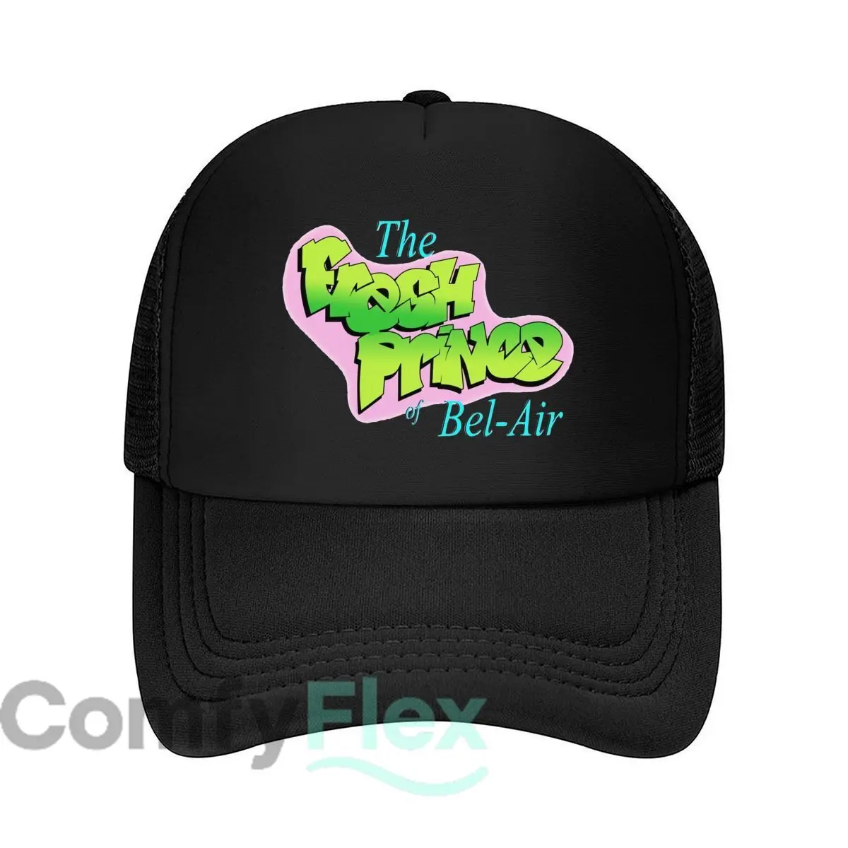 The Fresh Prince of Bel - Air Text Art Mesh Baseball Caps Men Women Retro Sun Breathable Snapback Caps Dad Spring Hats
