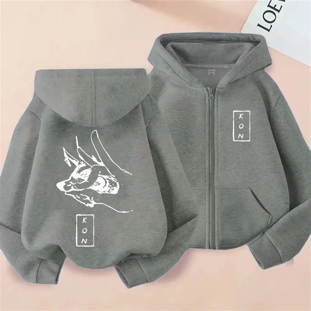 Anime Chainsaw Man Hayakawa Aki Summon Fox Devil Kon Graphic Zipper Hoodie Men Women Manga Casual Fleece Cotton Zip Up Hoodies