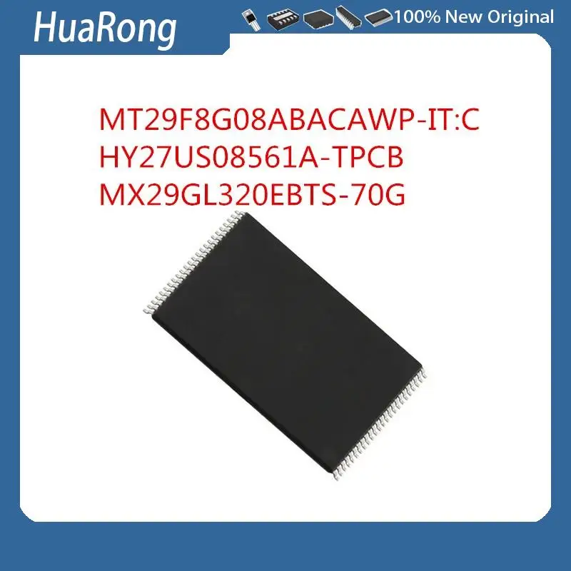 5PCS/LOT       MT29F8G08ABACAWP-IT:C        HY27US08561A-TPCB    32MB       MX29GL320EBTS-70G     MX29GL320EBTI-70G       TSOP48