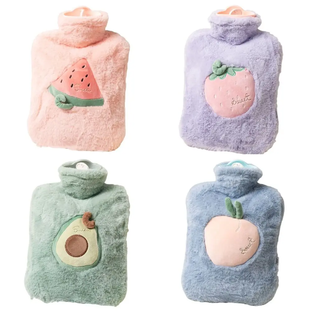 حقيبة مياه دافئة لطيفة محمولة وقابلة للإزالة ومضادة للتسرب مع غطاء آمن لزجاجة تعبئة المياه للبطن #5