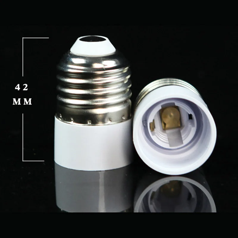 E27 to E14 Base LED Light Lamp Bulb Fireproof Holder Power Adapter Converter Socket Change Extend Plug