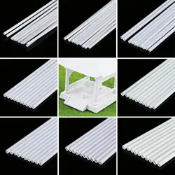 10PCS Round Tube Plastic Hollow Tube diameter 2mm/2.5mm/3mm/4mm/5mm/6mm/8mm/10mm DIY Handmade Sand Table Material model Building