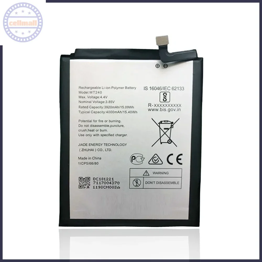 4000mAh Brand New Battery WT240 For Nokia 3.2 TA-1156 TA-1159 TA-1164  Mobile Phone Premium Replacement Battery+Tools