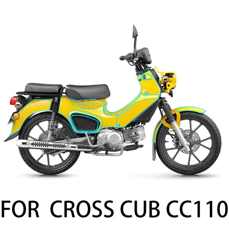 

For CROSS CUB CC110 Invisible Clothing Stickers Body Film Motorbike Retrofit Accessories