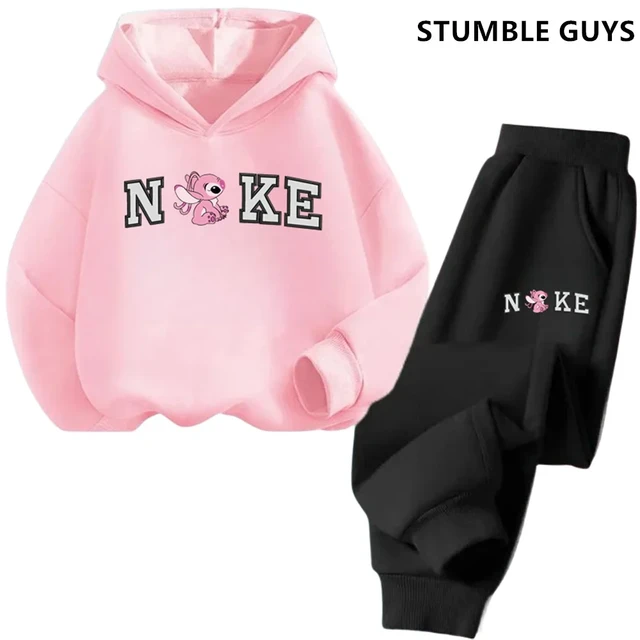 Children s Clothing Stitch Hoodie Set Boys Girls Casual Long sleeved Sweatshirts Tops2 13 Years Old Kids Casual Trucksuit AliExpress 1501