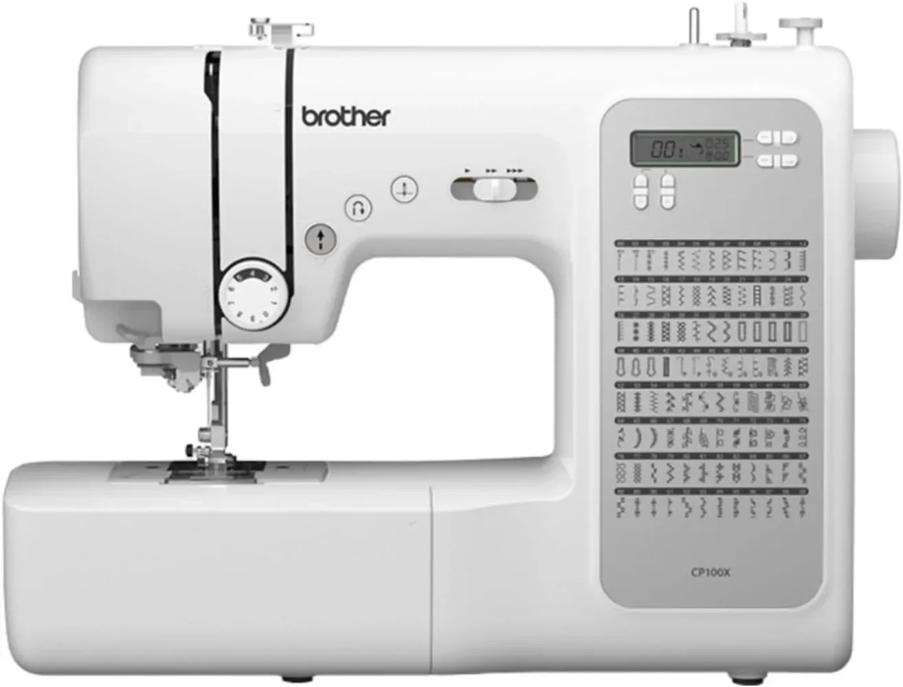 

CP100X Computerized Sewing and Quilting Machine Light Weight Easy To Use 11.9"D X 19.9"W X 17.2"H