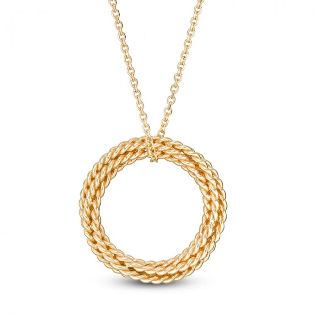 HESHI Lasso of Truth Circle Pendants Chain Necklace for Women Men