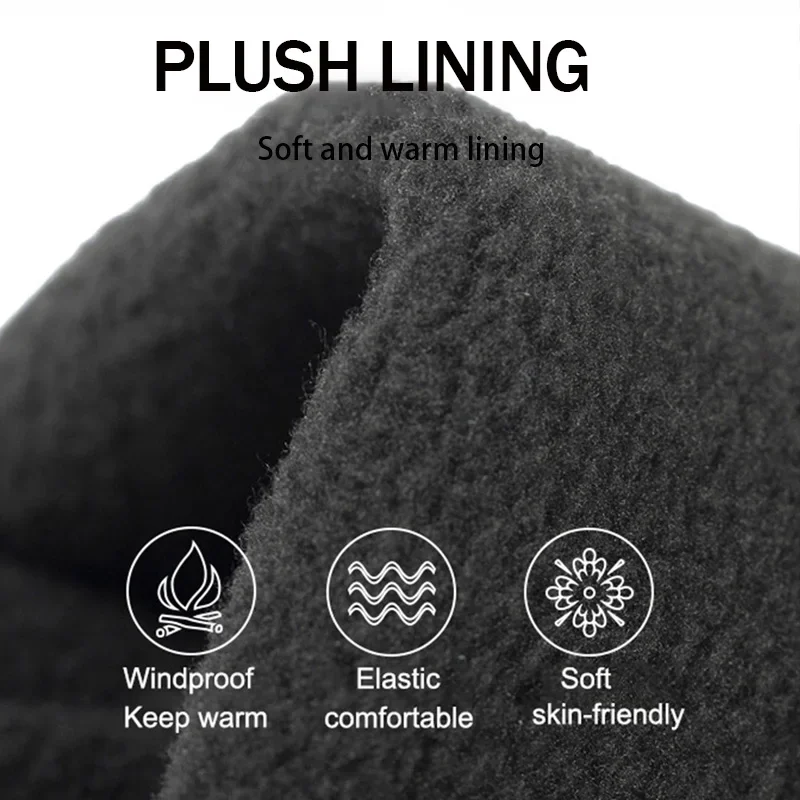 1 Pair of Winter Windproof Touch Screen Warm Gloves, Suitable for Outdoor Cycling, Fishing and Running, Multi-functional Gloves