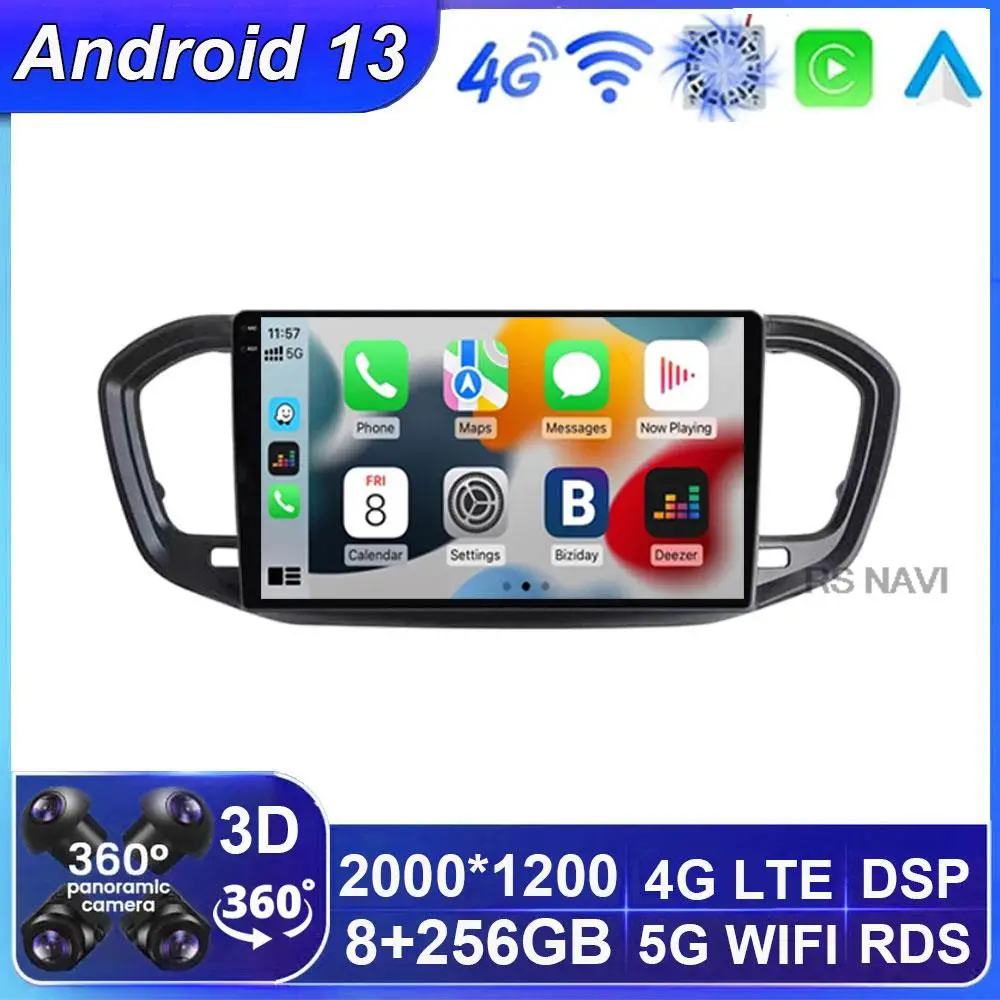 

Android 13 Car Rodio for Lada VESTA 2023 Wireless Carplay Auto Multimedia Video Player Navigation Head Unit WIFI+4G 360 Camera