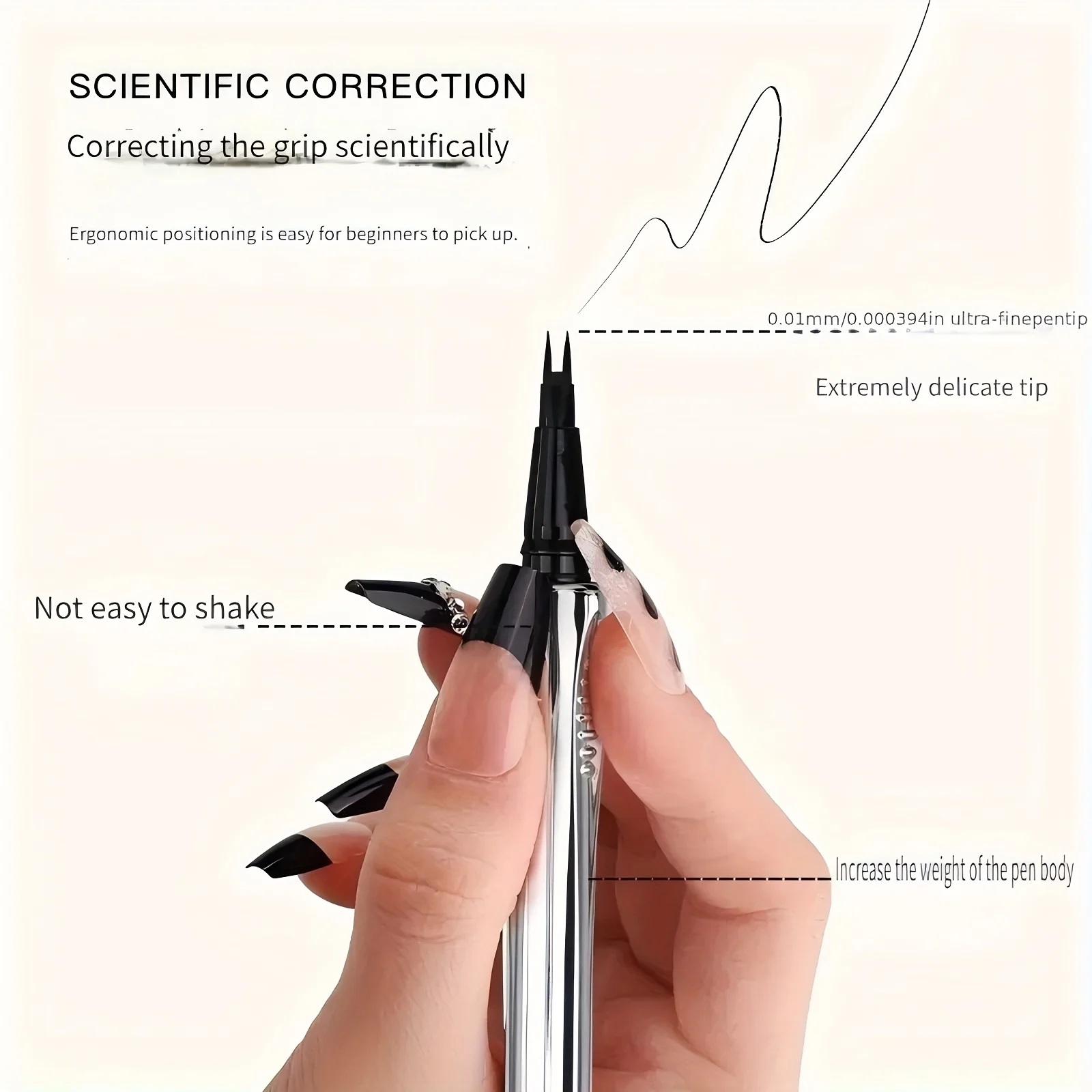 Fork-Tip Eyebrow Pencil — 3 Pieces — product detail 6