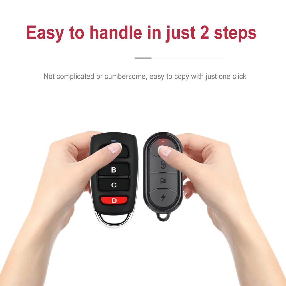 3/2/1PCS 433MHz/315MHz Cloning Duplicator Auto Copy Remote Controller 4 Buttons Replacement Key Fob Universal Garage Gate Opener