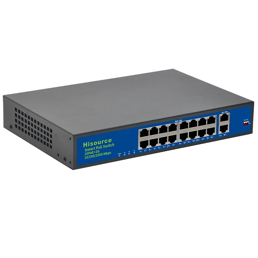 OEM ODM Gigabit Uplink 16 Port PoE Switch Ethernet networking Switch POE switch