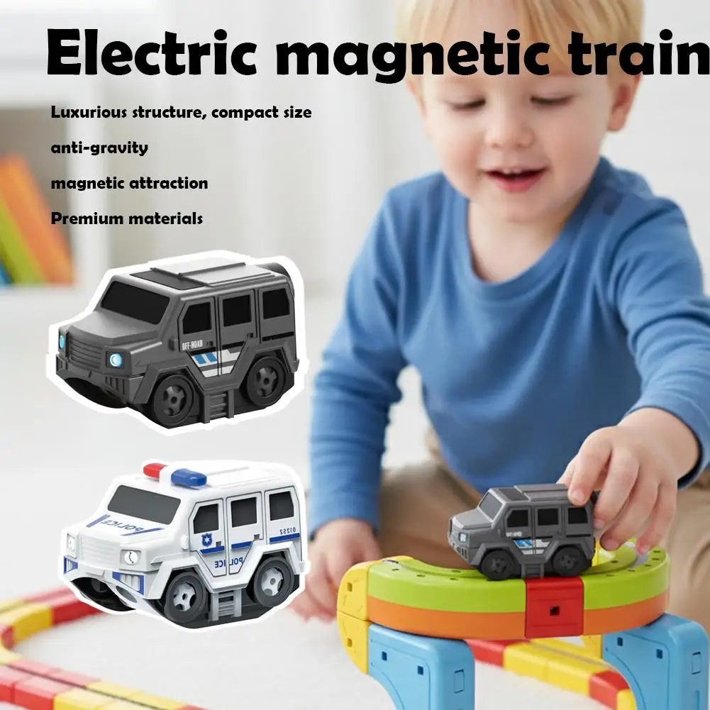 

Magnetic Magical Track Car Toys Magnetic Children'S Puzzle Toy For Diy Track Rails Toys