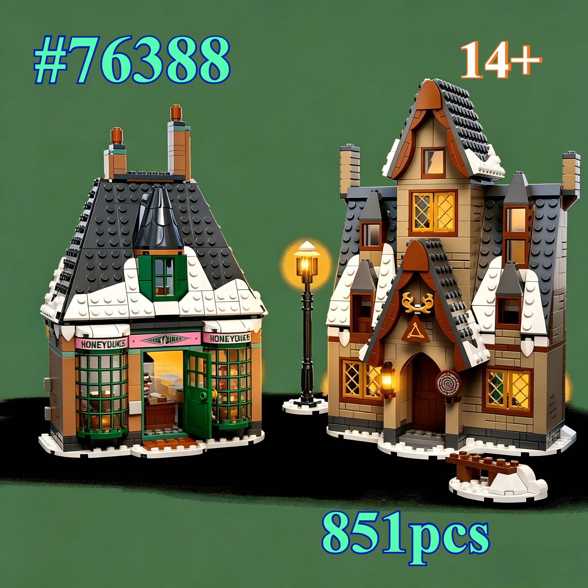 

Magical Magic Village Model 76388 Building Blocks Sets Suitable for Birthday Gifts Compatible with Legoed Particles ,851pcs.