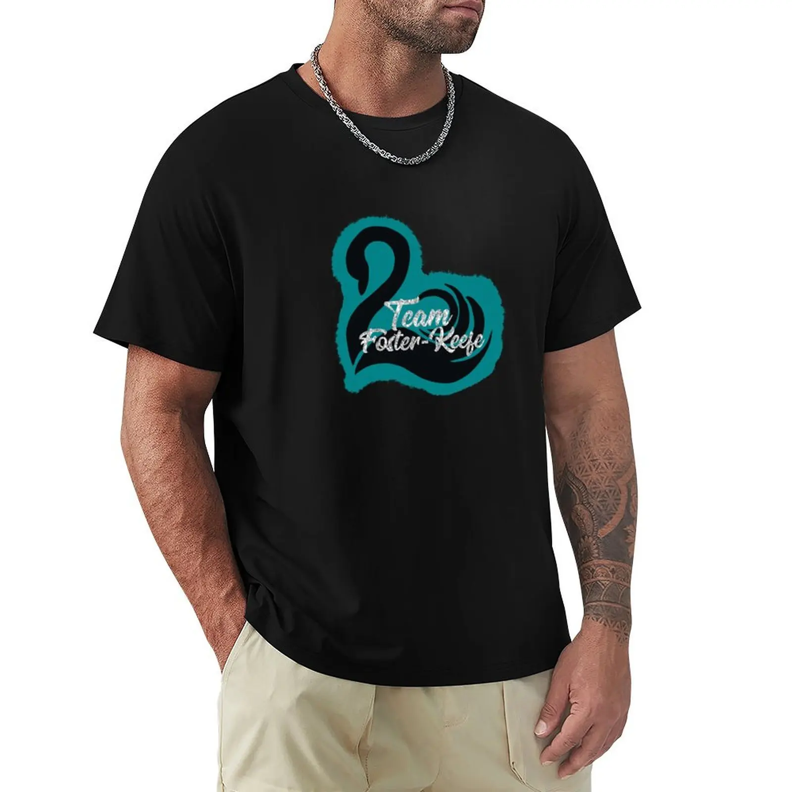 Team Foster-Keefe T-Shirt Casual Loose Short Sleeve Tee for Men