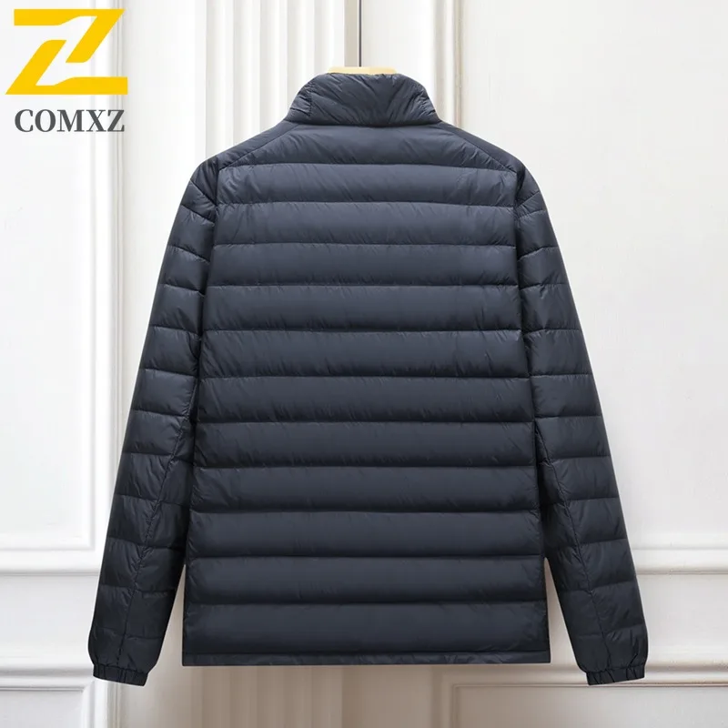 COMXZ Men business Padding Coat Warm Ski Travel Loose Thick Snow Puffer Jacket Windproof Street Winter outdoor sports workwear
