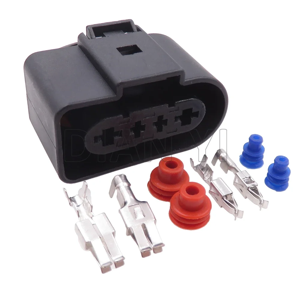 1 Set 4 cara konektor kabel kawat mobil 1J0 919 231 AC rakitan otomatis asupan Sensor tekanan soket Terminal kabel dengan kabel