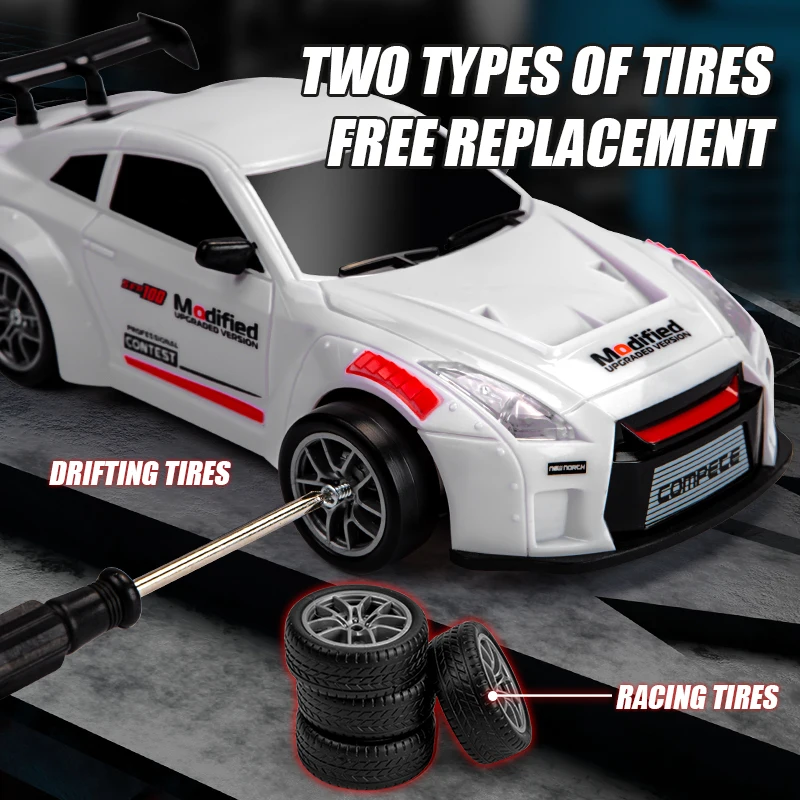 جديد 4WD التحكم عن بعد الانجراف سيارة كامل الحجم 1:24 صغير التحكم عن بعد سباق السيارات نموذج 2.4G راديو عالية السرعة RC سيارة الصبي لعبة هدية