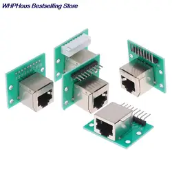 New RJ45 Adapter Board To XH2.54 Modular Ethernet Connector Adapter Network Interface + Breakout Board + Pin Header