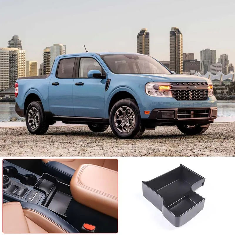 Car Interior Accessories Central Control Storage Box Phone Items Storage Organization Storage Box ABS Fit For Ford Maverick 2022