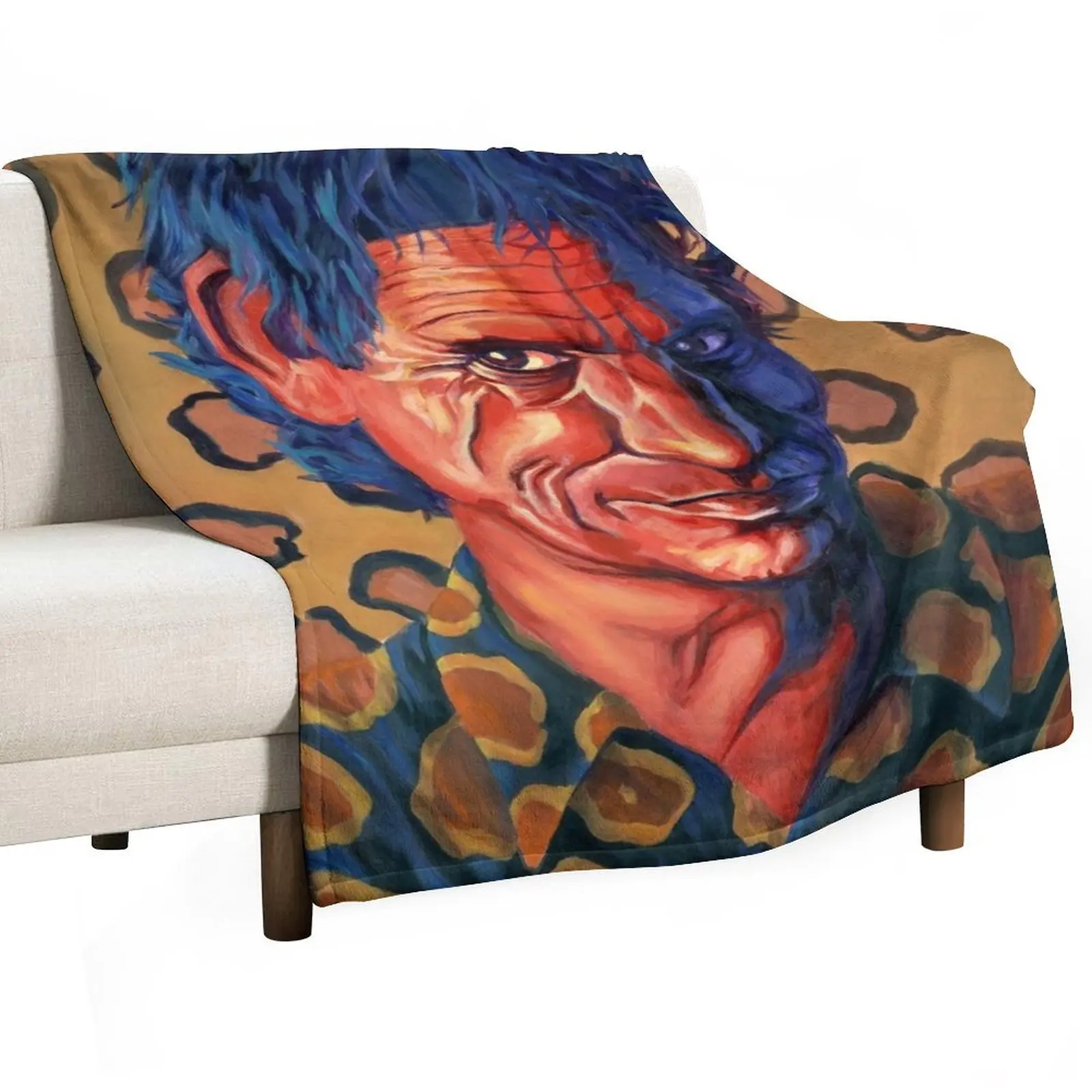 

Keith Richards Throw Blanket Warm Flannel Blanket for Couch Chair Bedroom