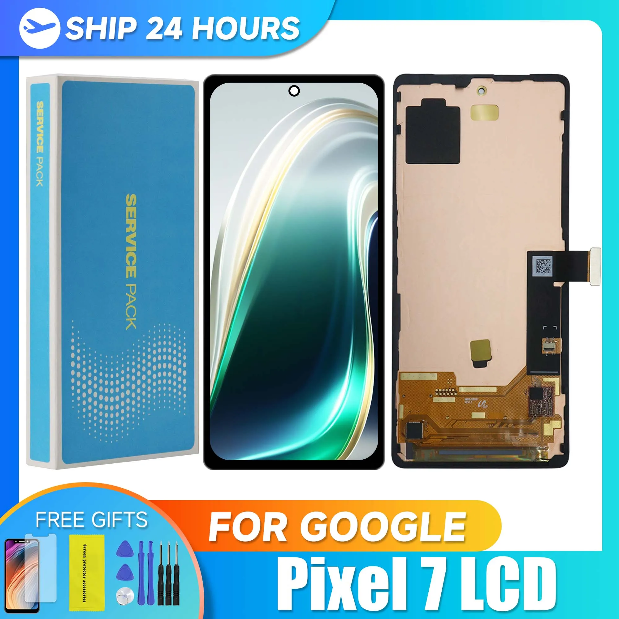 Screen For Google Pixel 7 Lcd Display Digital Touch Screen with Frame for Google Pixel 7 GVU6C GQML3 GO3Z5 Screen Replacement