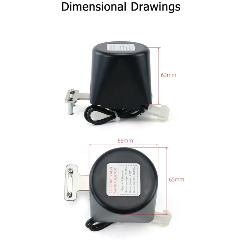 A21Q - 電動マニピュレータバルブ 12V 遮断カットオフボールバルブ DN15 DN20 DN25 ガス水警報用 (A)