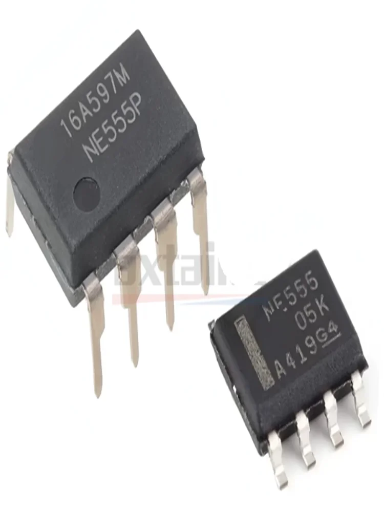 10PCS-50PCS NE555P DIP8 NE555DR SOP8 Bipolar Timer Chip 555 Low Cost Highly Compatible for Electronics Projects