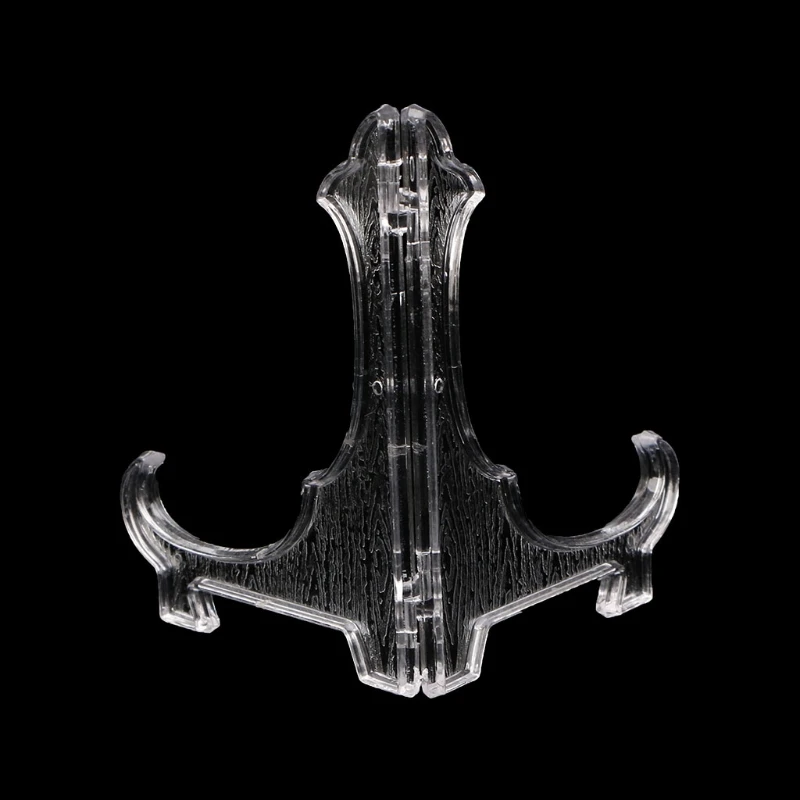 Plastic Display Stand Dish Rack Plate Bowl Picture Frame Photo Pedestal Holder Dropship