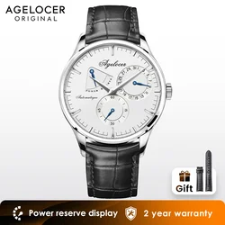 AGELOCER Original Budapest Watch Kinetic Display Men's Vogue Formal Automatic Mechanical Watch Birthday Gift for Men