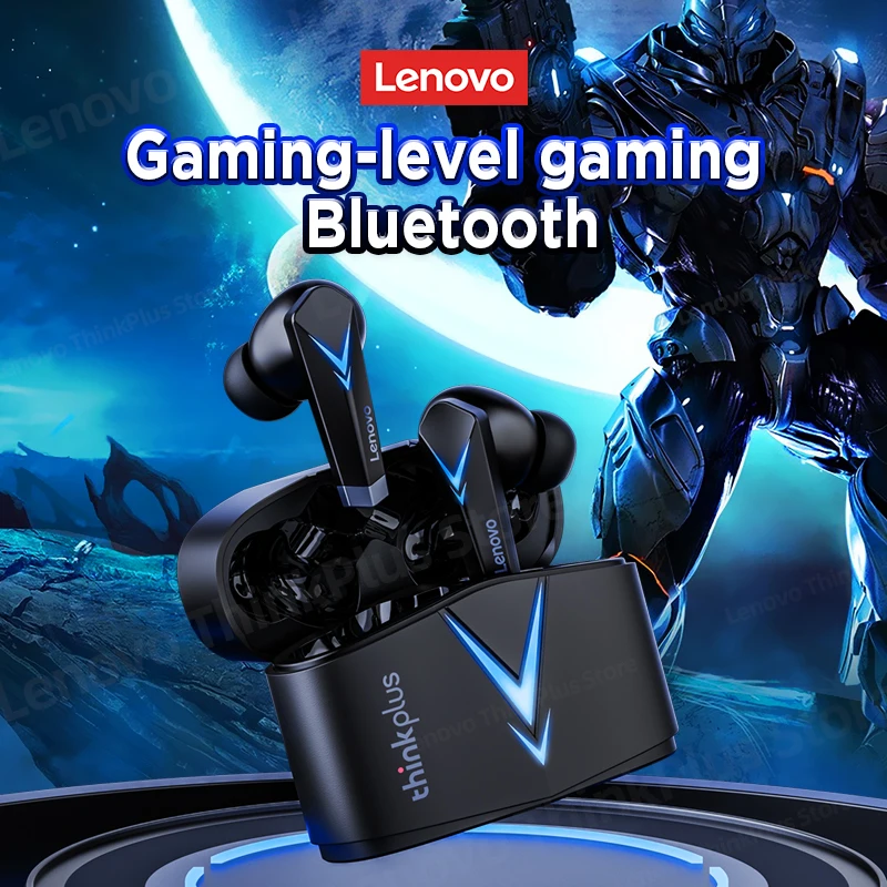 Original Lenovo LP6 5.0 Earphone Bluetooth Wireless Earbuds Low Latency Headphones HD Call Dual Mode Gaming Headset With Mic