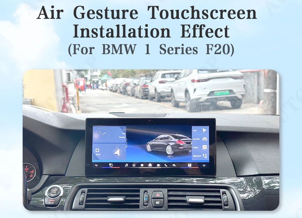 AUTOTOP 10.25" Android 14 1920*720P Car Air Gesture Touchscreen For BMW X1 E84 2009-2015,Apple Carplay Android Auto,GPS 4G WIFI