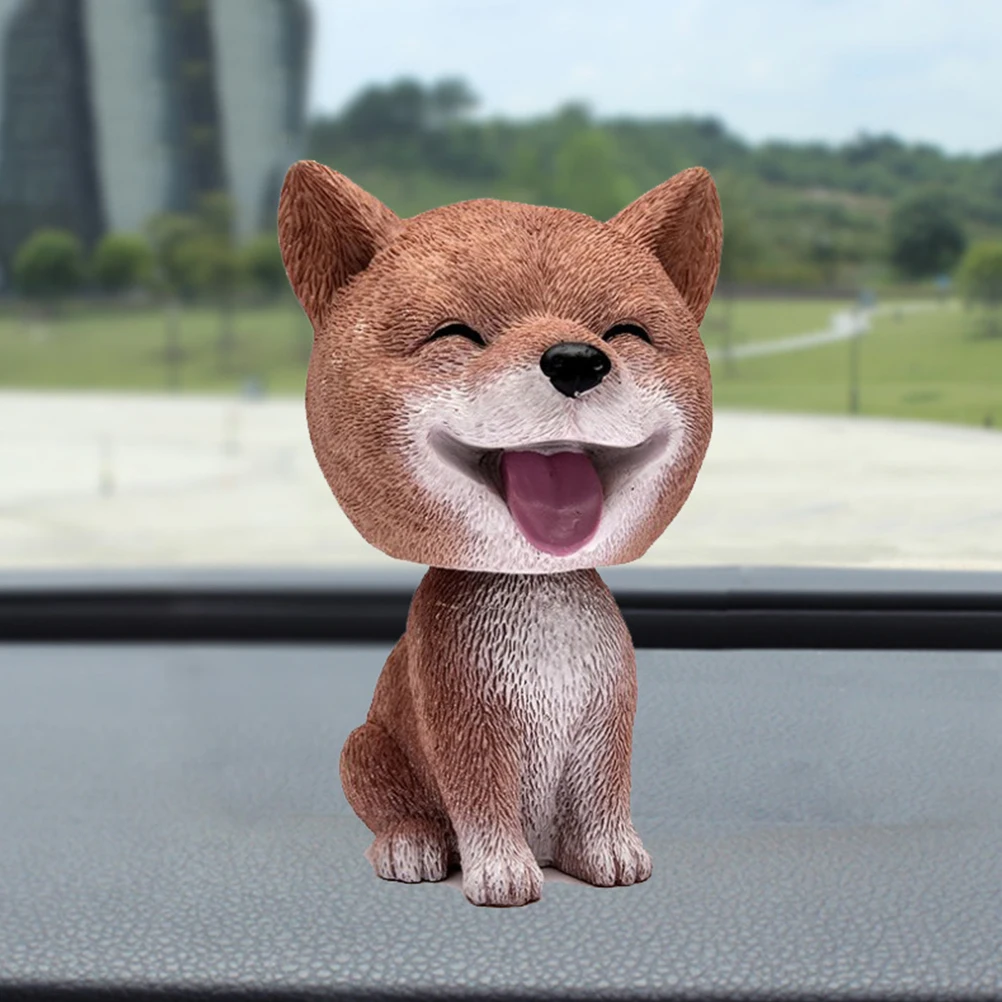 

Resin Ornaments Home Office Decorations Lovely Dog Figurines Car Vehicle Mounted Artistic Design Perfect Gift Ideas