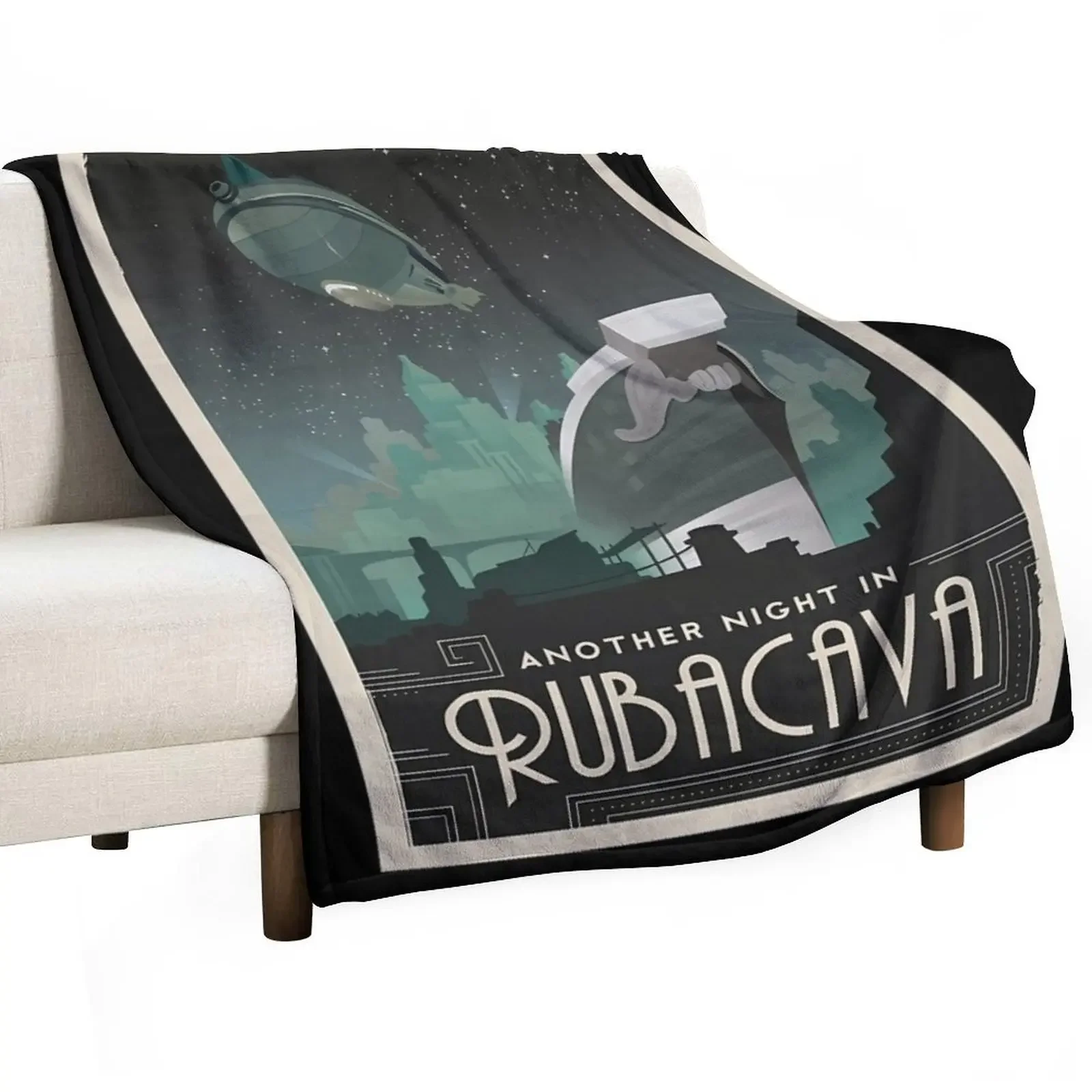 Grim Fandango Travel s - Rubacava Throw Blanket Thin Luxury Designer Plaid on the sofa Plush Blankets