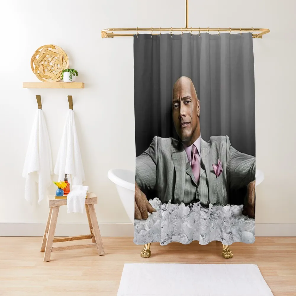 

Dwayne Johnson Shower Curtain Modern Accessory Bathrooms Bathroom Fabric Curtain