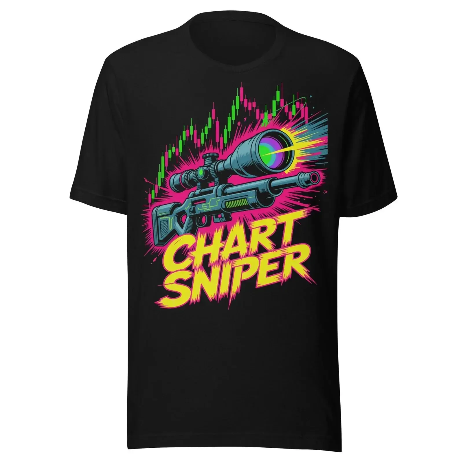 Chart Sniper Forex Crypto Stocks Options BTC Bitcoin XRP Day Traders T Shirt vintage Washed Soft Versatile Stylish