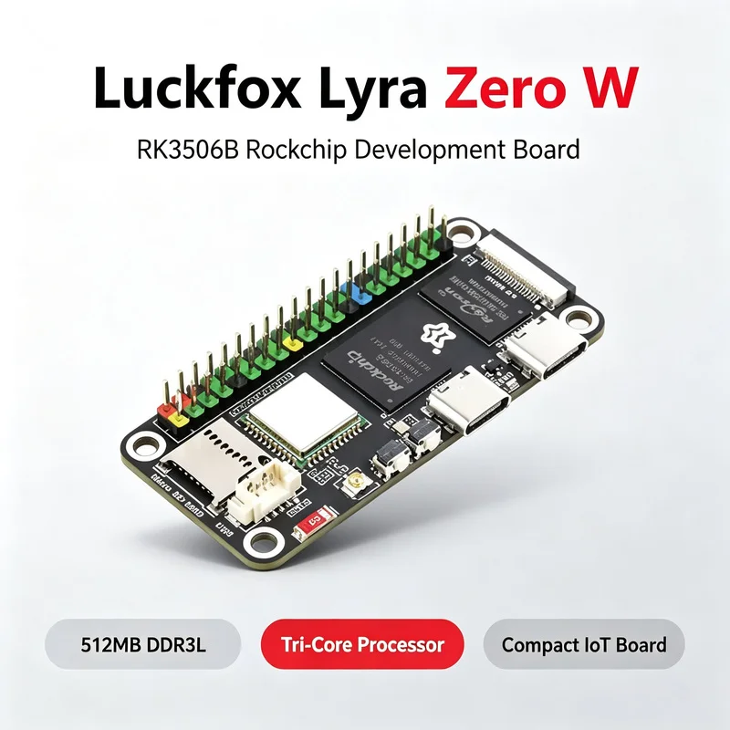 Lyra Zero Linux Development Board RK3506B Rockchip 512MB MIPI/Display Size Compatible With Raspberry Pi Zero