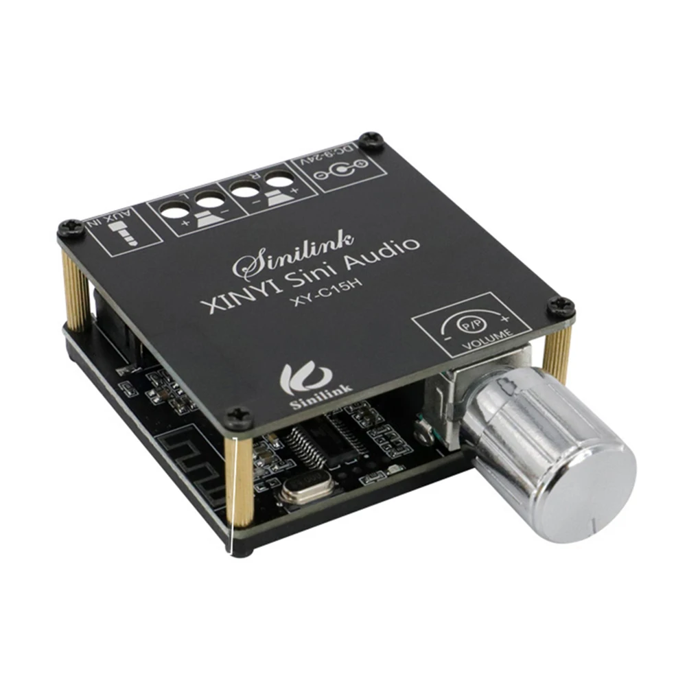 XY-C15H 20W stereo BT digital power amplifier board module dual channel 360 degree stepless tuning