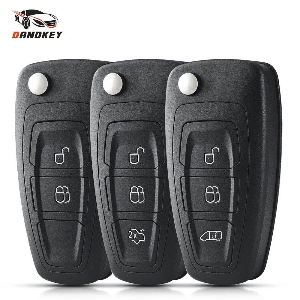 

Dandkey 1PCS 2/3 Buttons For Ford Focus Fiesta 2013 Fob Case Blade Flip Folding Key Shell Fob Case HU101 FO21 Uncut Case