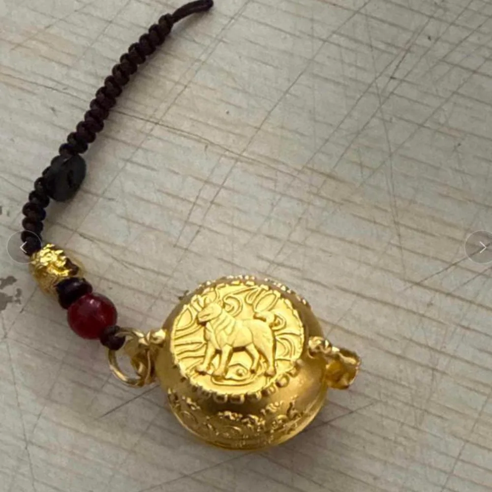 Creative Copper Zodiac Cornucopia Key Chain Brass Exquisite Chinese Style Lucky Pendant Rotatable Crafts Car Key Ring Unisex