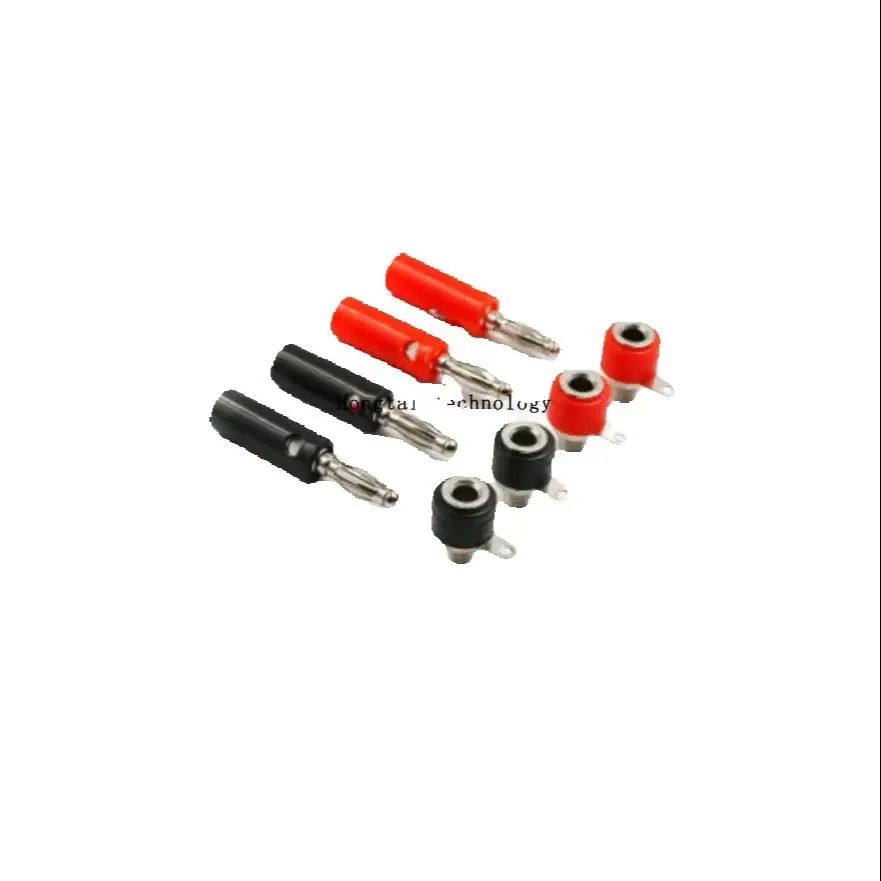 4MM Bananen männlich und weiblich Stecker Power Multimeter Test Terminal Verstärker Lautsprecher rund DIY Modell Teile