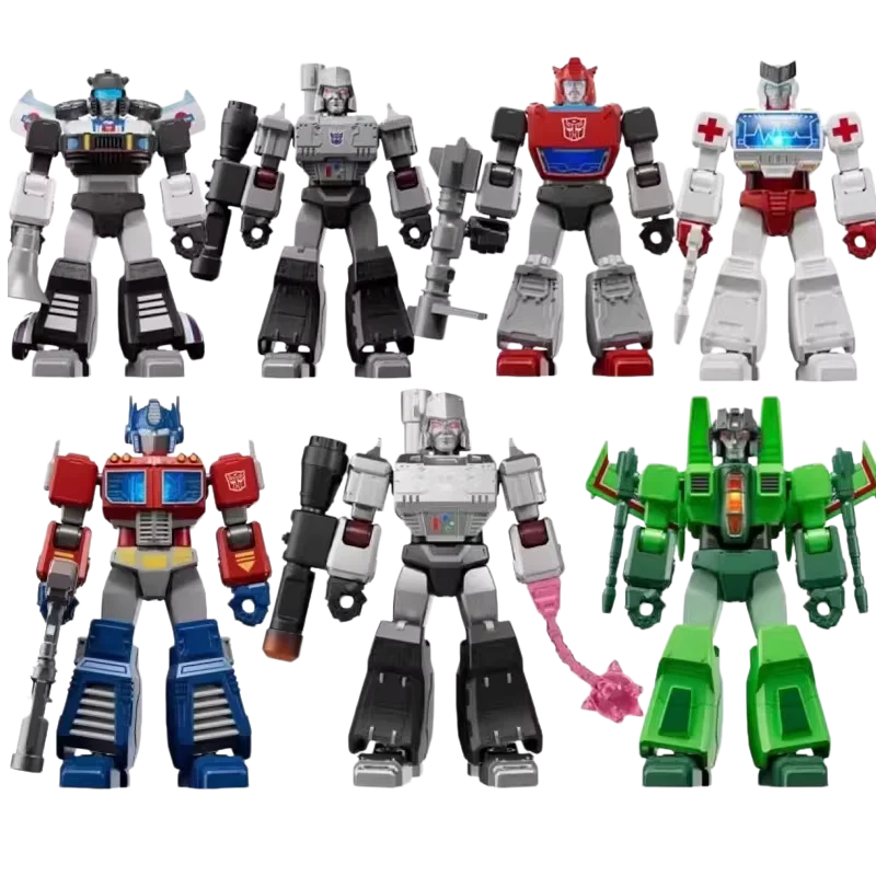 

Коллекционная фигурка Blokees Transformers Shining 1 Series: Оптимус Прайм и Мегатрон (персонажи из фильма), модель-игрушка, подарок