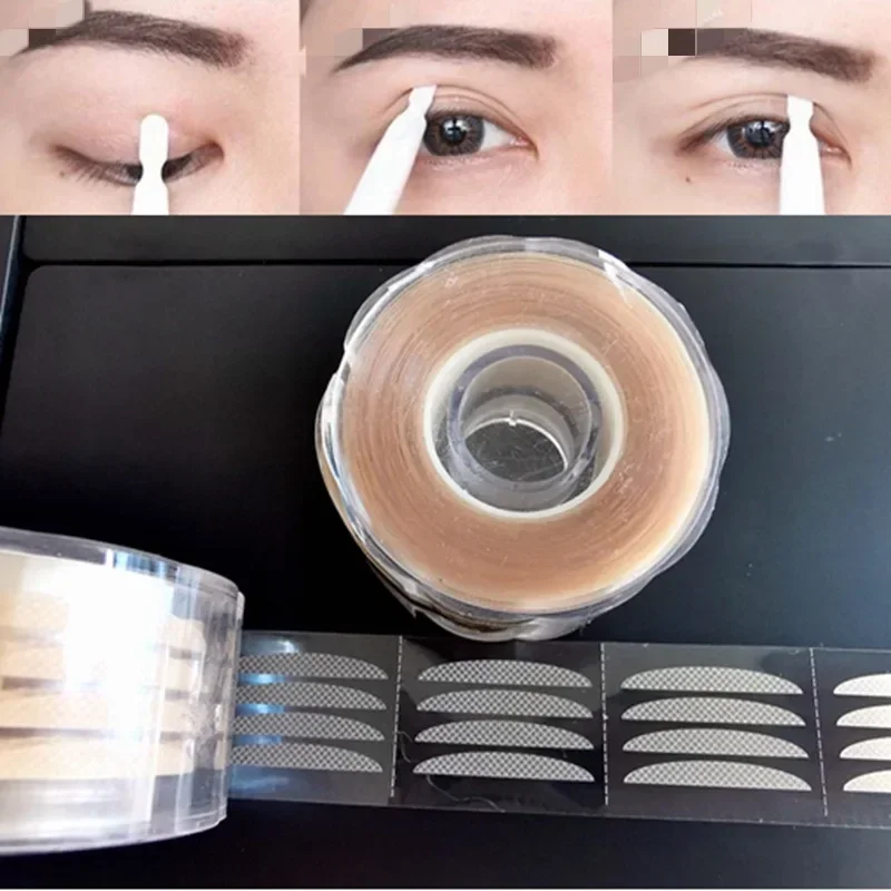 

Heallor 360pcs/600pcs Invisible Double Fold Eyelid Sticker Double Eyelid Tapes Lift Strips Clear Gray Eyelid Stripe Big Eyes Bea