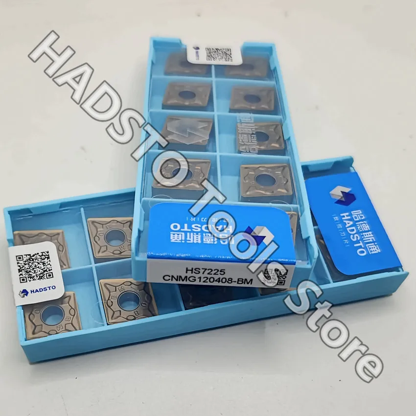 CNMG120408-BM HS7225 CNMG432 CNMG120408 HADSTO CNC carbide inserts Turning inserts For Steel 10pcs/box