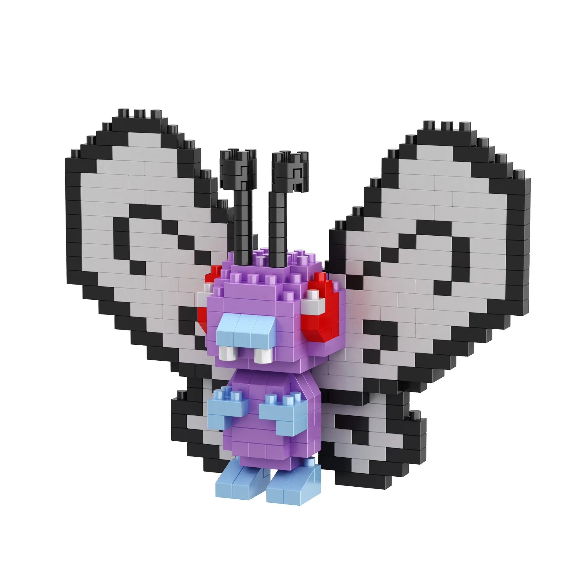 Pokemon Bausteine Kleine Cartoon Mini Block Pikachu Charizard Eevee Mewtwo Anime Montieren Action Modell Puppen Jungen Spielzeug