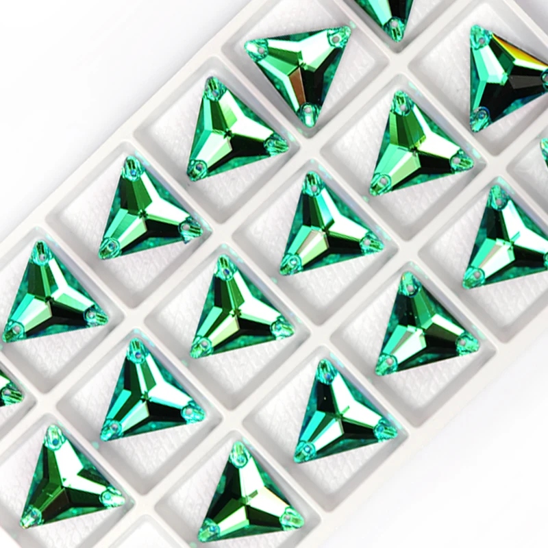 YANRUO 3270 Dreieck DIY Nähen Kristall Strass Nähen Auf Steine Glas Perlen Flache Rückseite Strass Genäht Für Kleidung – Detail 12